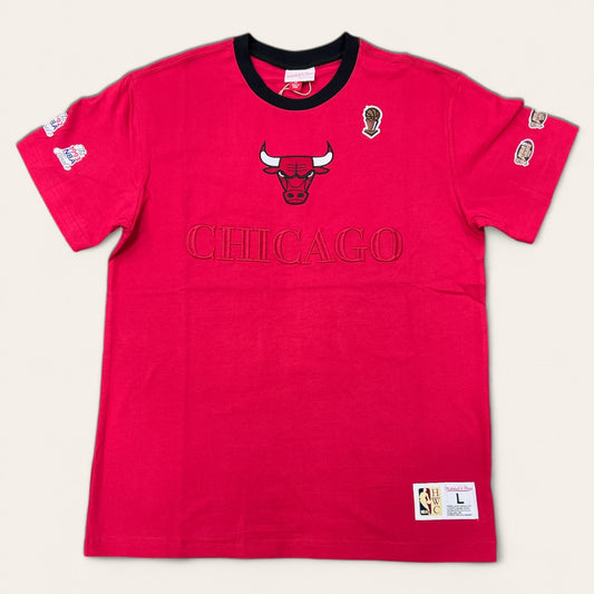 Polera Mitchell & Ness Cuello Redondo Chicago Bulls