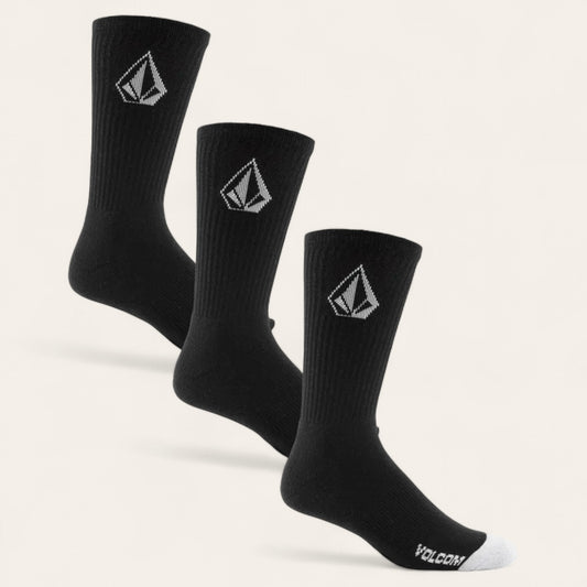 Calcetines Volcom  Full Stone 3 Unidades Black