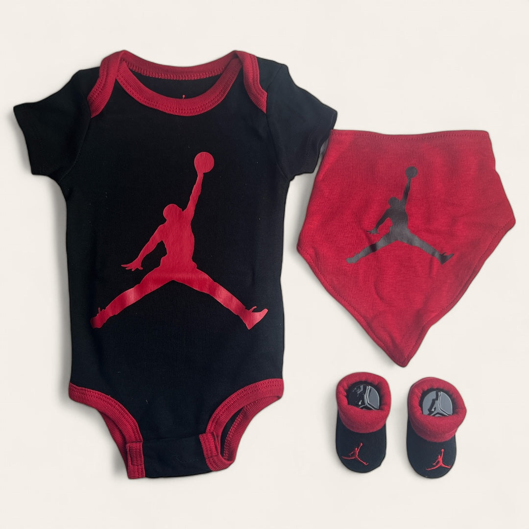 Set Bebe Jordan 0 a 6 meses 3 Piezas