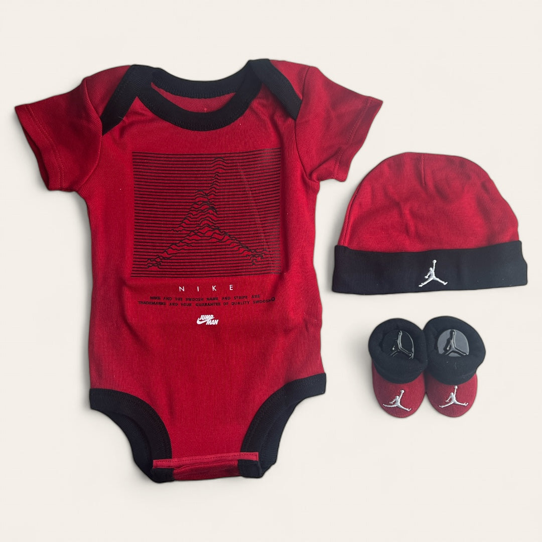 Set Bebe Jordan 0 a 6 meses 3 Piezas