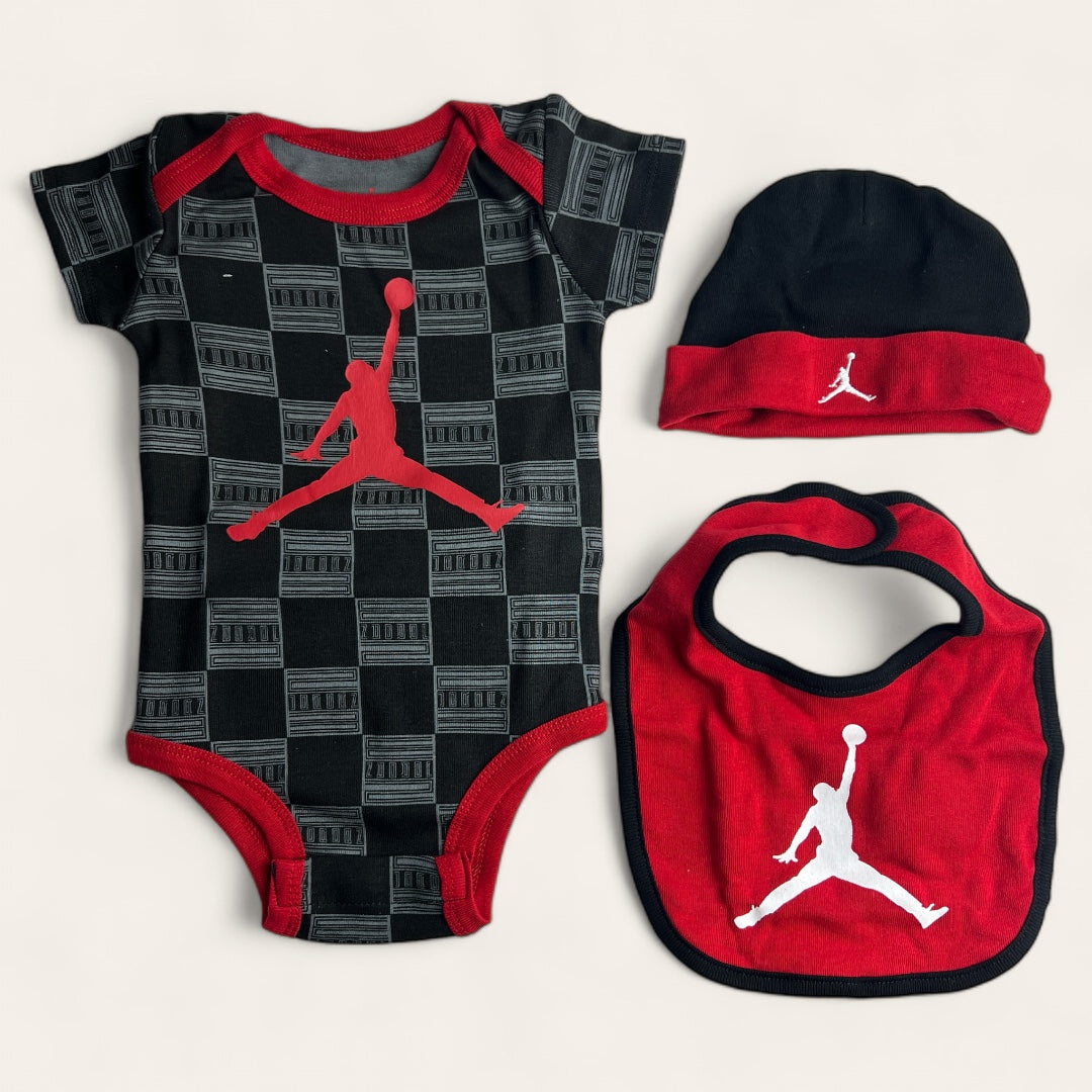 Set Bebe Jordan 0 a 6 meses 3 Piezas