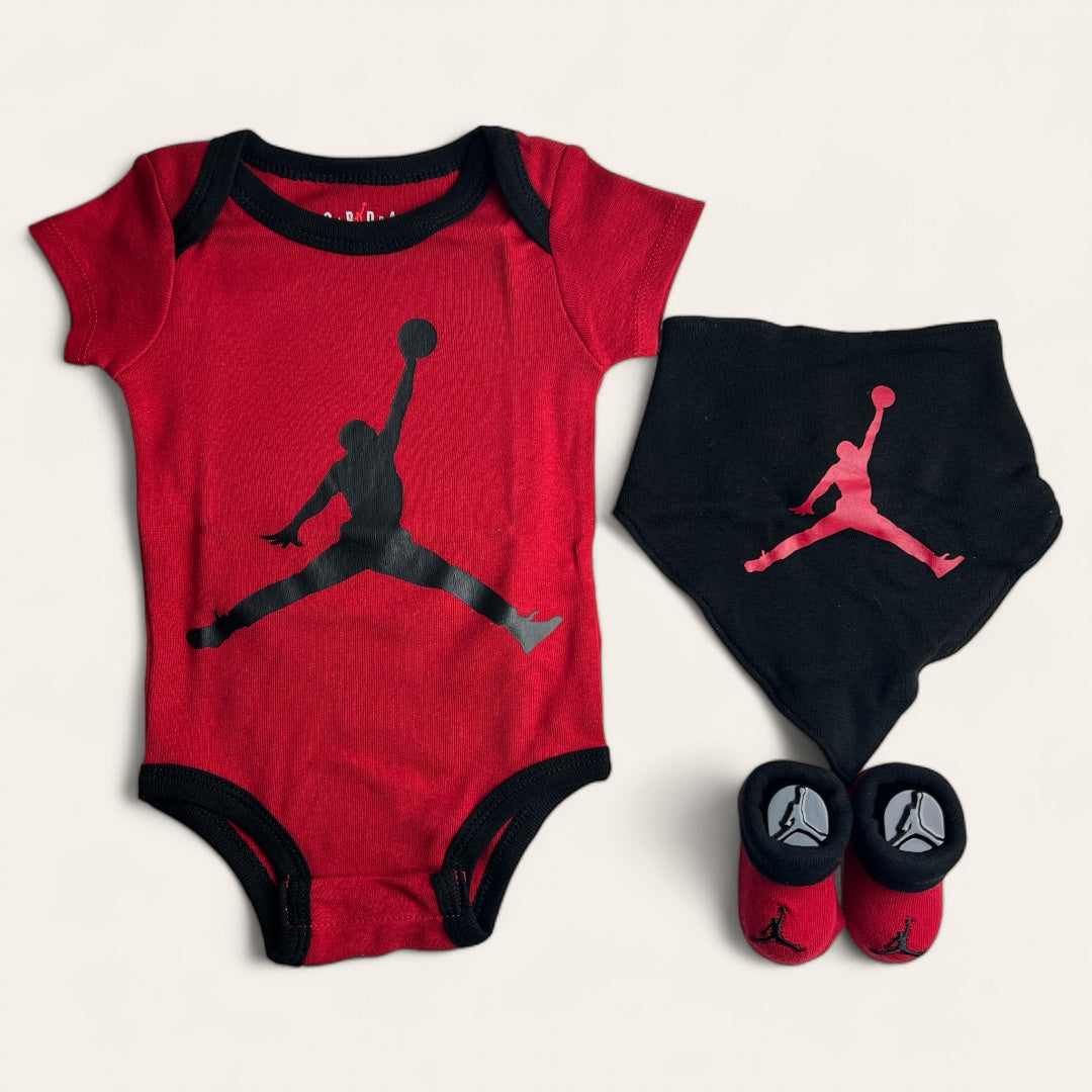 Set Bebe Jordan 0 a 6 meses 3 Piezas